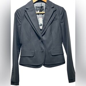 BCBGMaxAzria Blazer Nika BCBG Jacket Black Double Collar XS Extra Small NWT